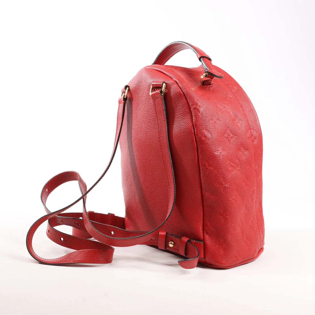 Louis Vuitton Sorbonne Monogram Empreinte Backpack in Red M44015
