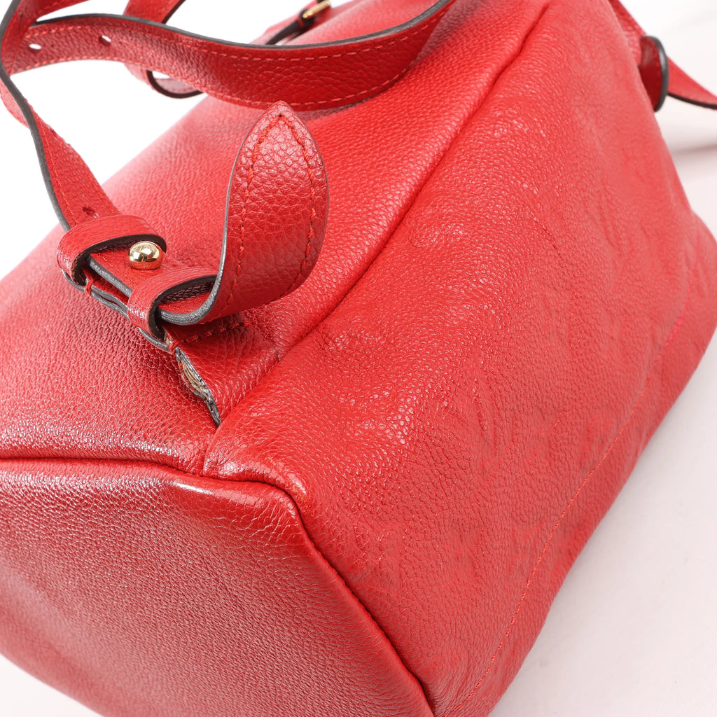 Louis Vuitton Sorbonne Monogram Empreinte Backpack in Red M44015