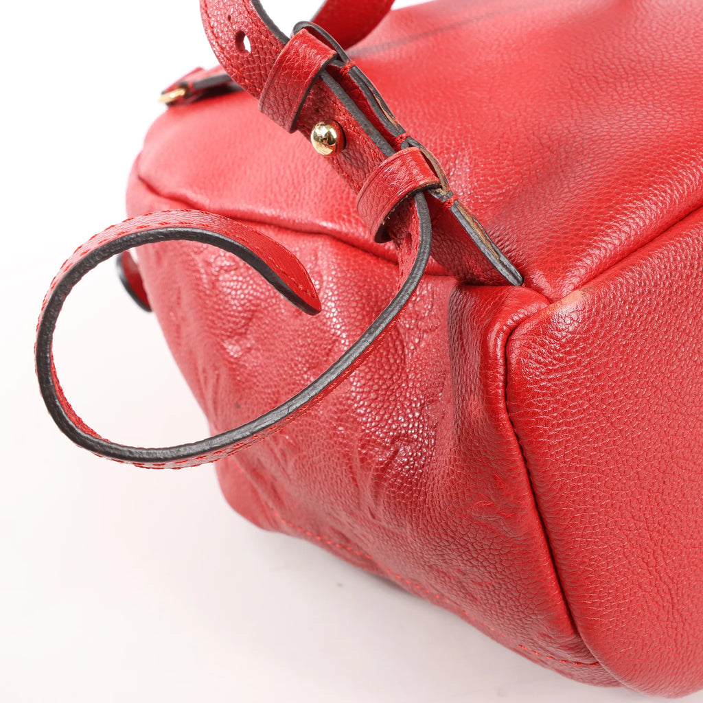 Louis Vuitton Sorbonne Monogram Empreinte Backpack in Red M44015