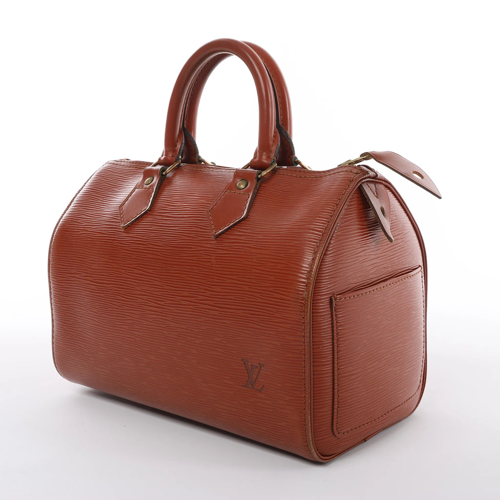 Louis Vuitton Speedy 25 Epi Leather Handbag in Brown M43013