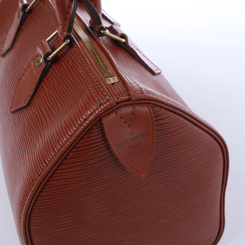 Louis Vuitton Speedy 25 Epi Leather Handbag in Brown M43013