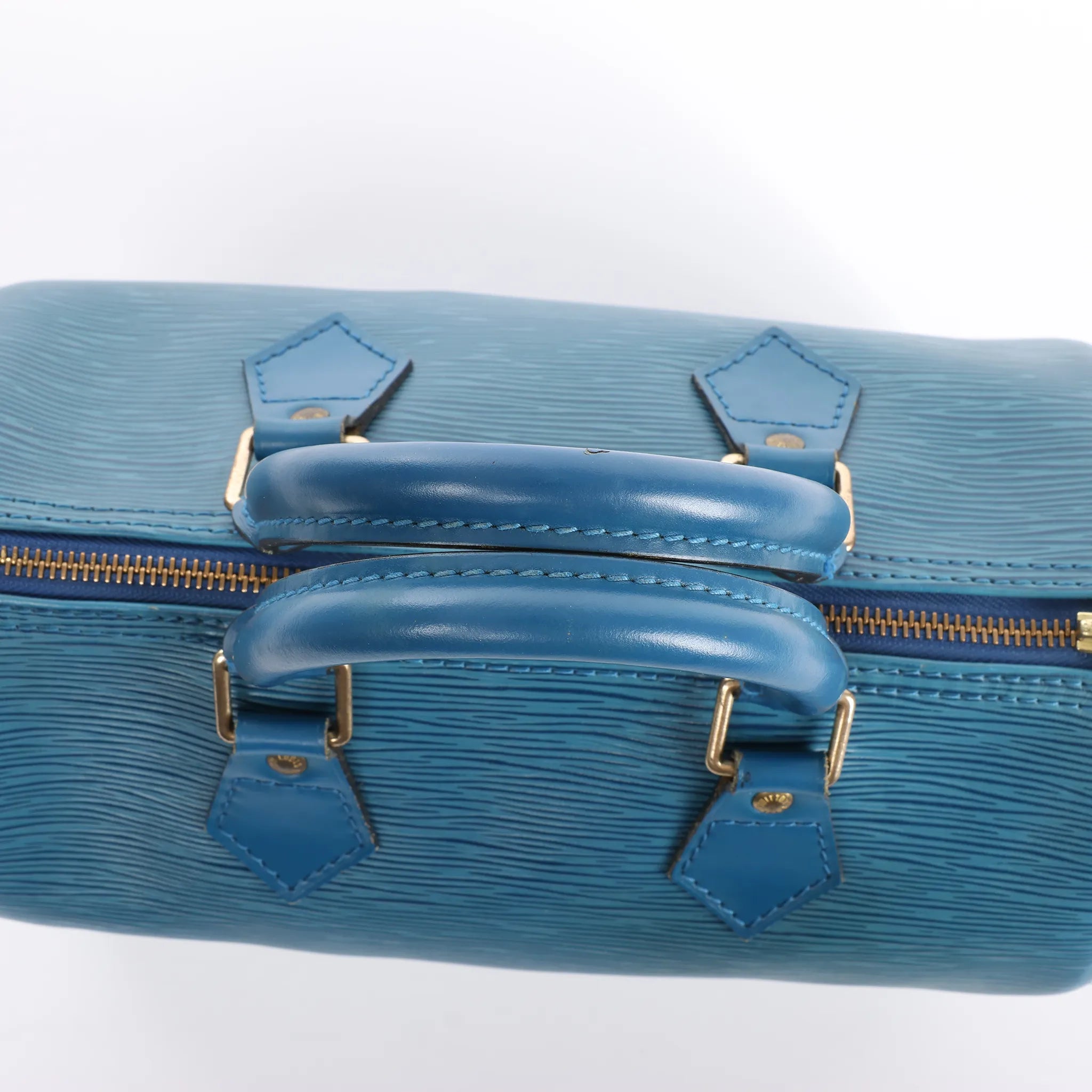 Louis Vuitton Speedy 25 Epi Leather Handbag in Blue M43015