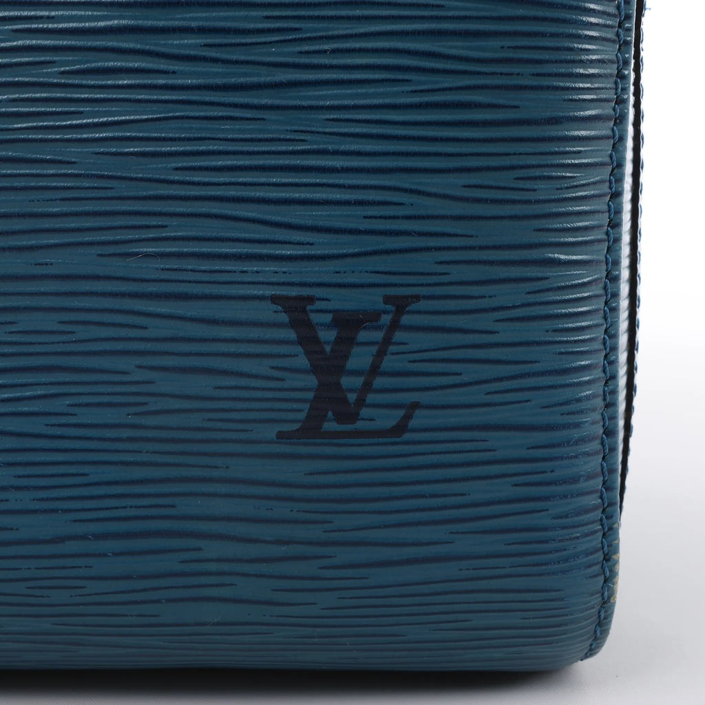 Louis Vuitton Speedy 25 Epi Leather Handbag in Blue M43015