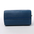 Bolso de mano Louis Vuitton Speedy 25 de cuero Epi en azul M43015