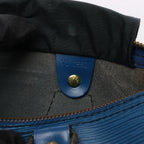 Bolso de mano Louis Vuitton Speedy 25 de cuero Epi en azul M43015
