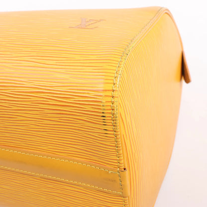 Louis Vuitton Speedy 25 en cuir épi jaune M43019
