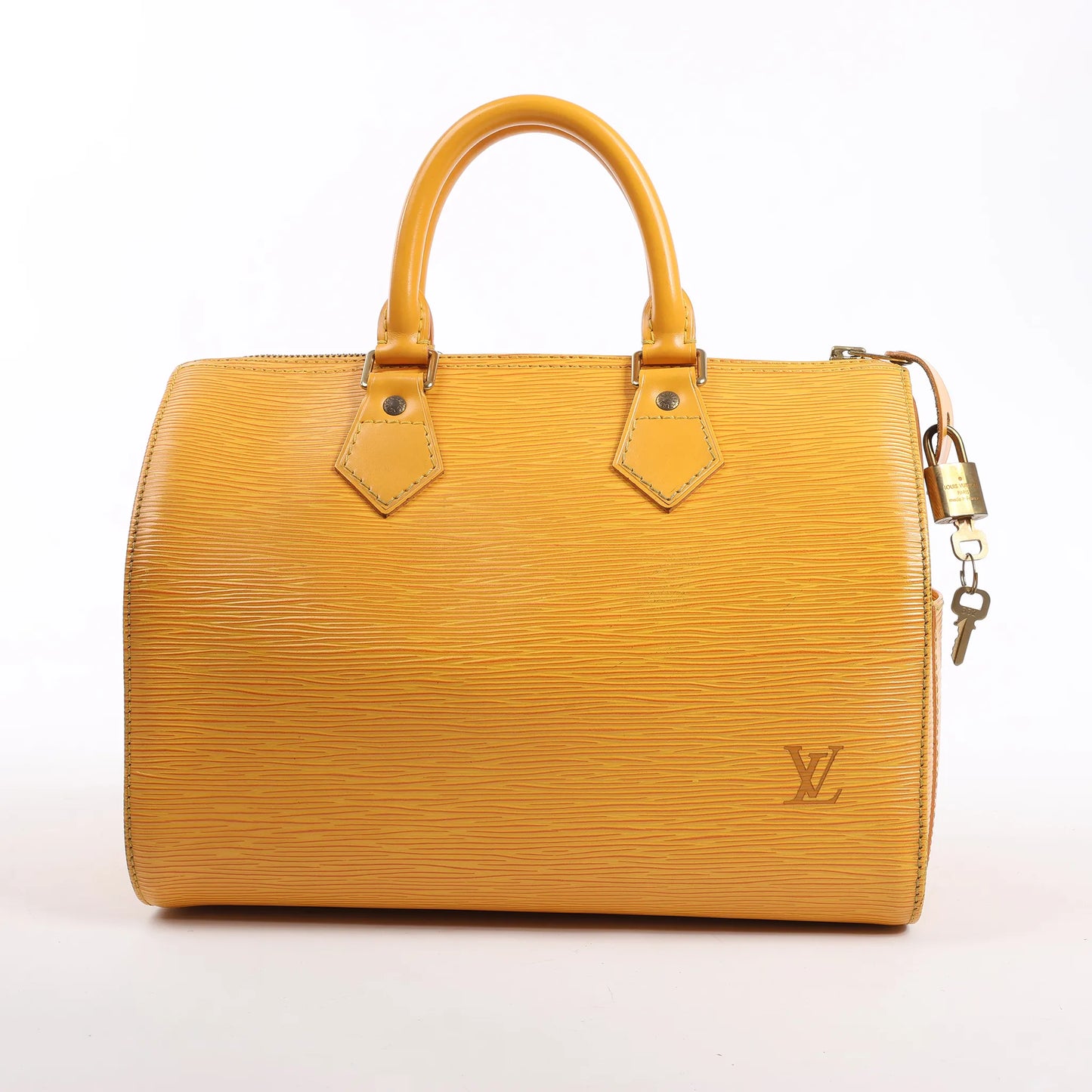 Louis Vuitton Speedy 25 en cuir épi jaune M43019