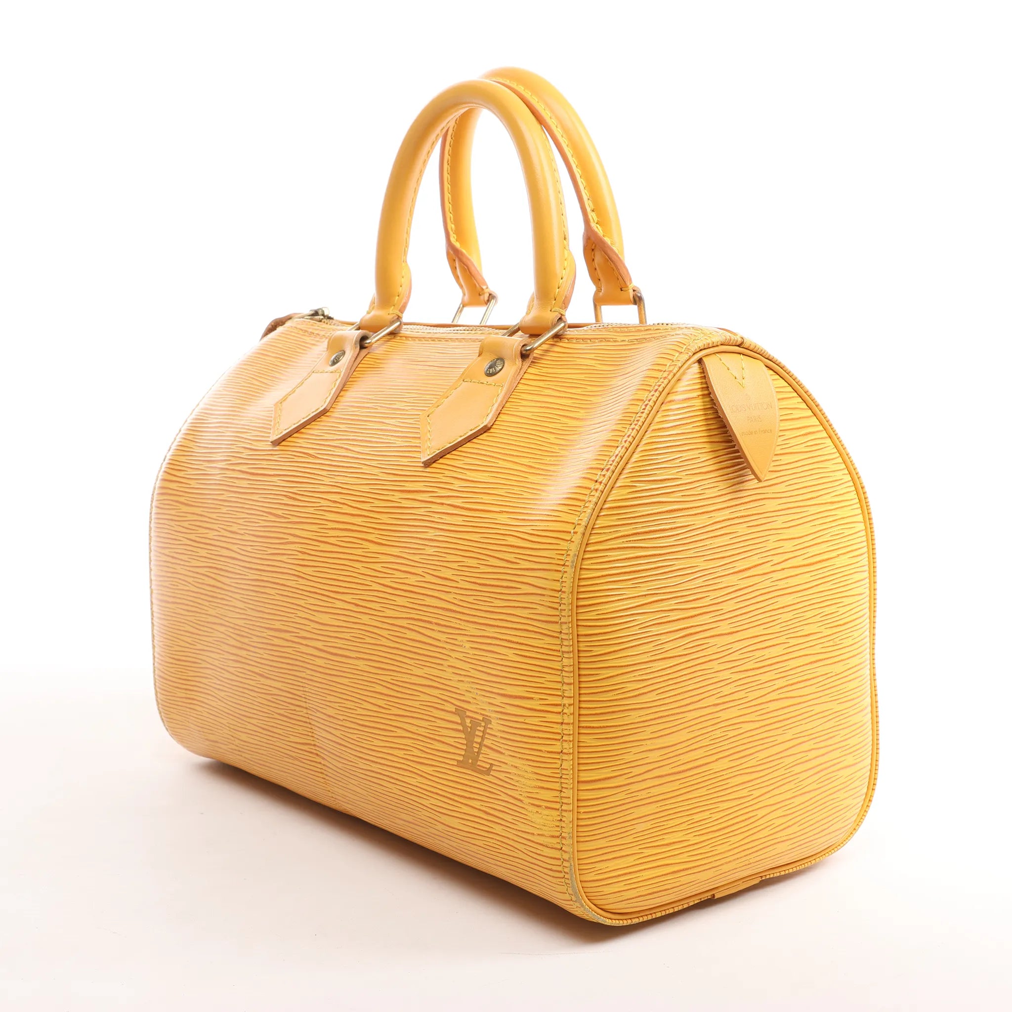 Louis Vuitton Speedy 25 Epi Leather Handbag in Yellow M43019