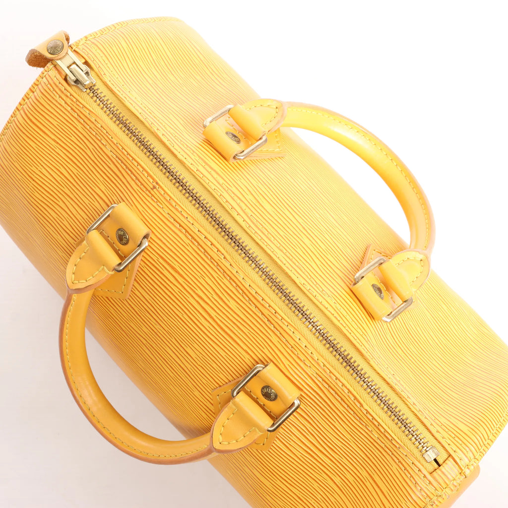 Louis Vuitton Speedy 25 Epi Leather Handbag in Yellow M43019
