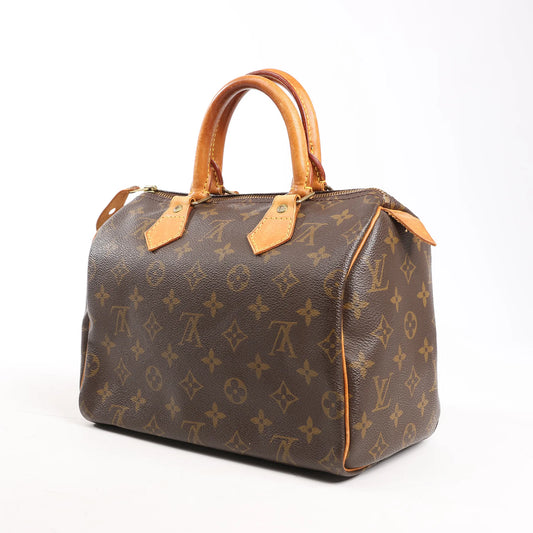 Louis Vuitton Monogram Speedy 25 Handbag in Brown M41109