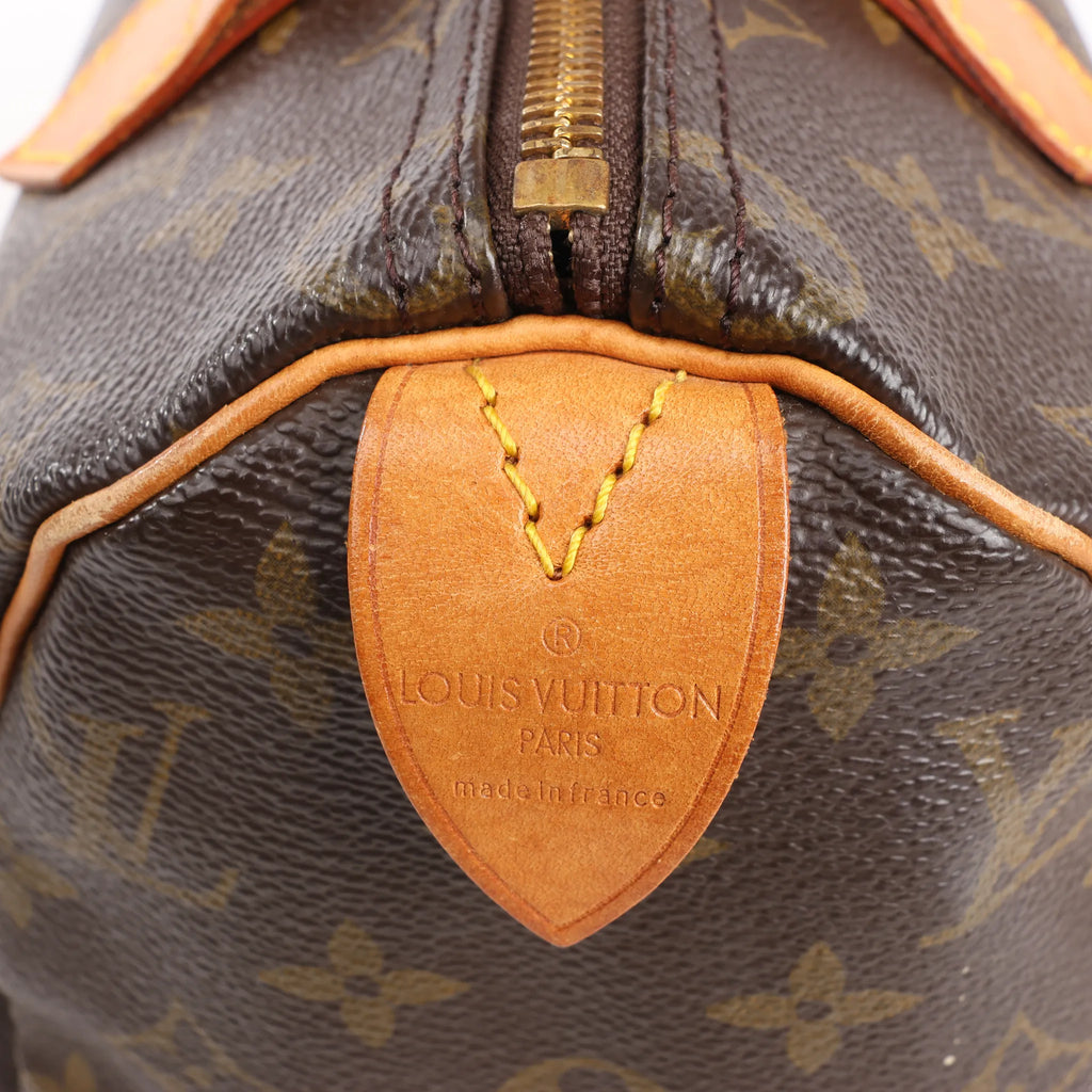 Louis Vuitton Monogram Speedy 25 Handbag in Brown M41528