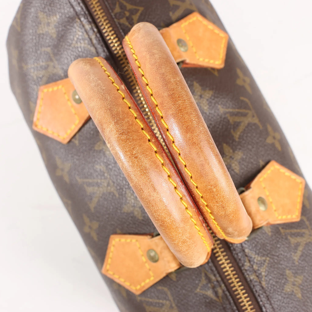 Louis Vuitton Monogram Speedy 25 Handbag in Brown M41528