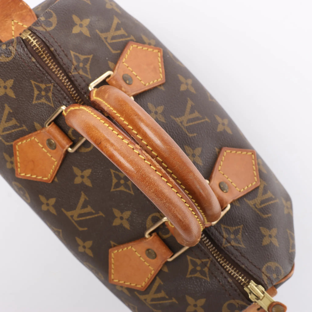 Louis Vuitton Speedy 25 Monogram Canvas Handbag in Brown M41528