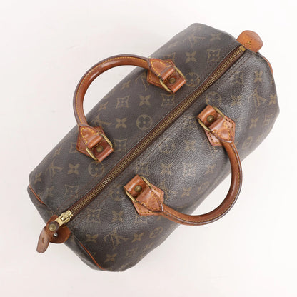 Louis Vuitton Speedy 30 Monogram Canvas Handbag in Brown