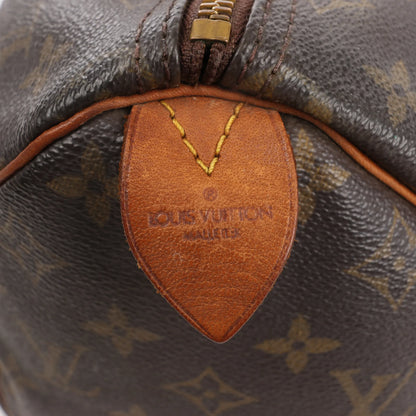 Louis Vuitton Speedy 30 Monogram Canvas Handbag in Brown