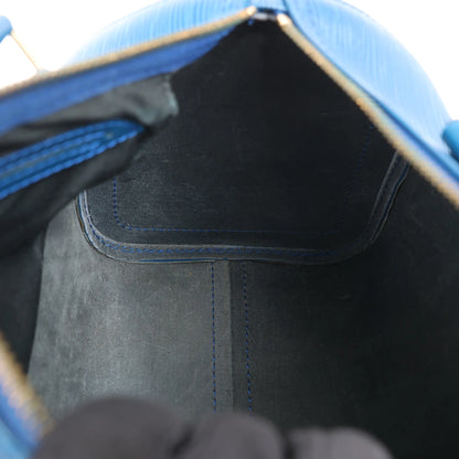 Louis Vuitton Epi Leather Speedy 30 Handbag in Blue M43005