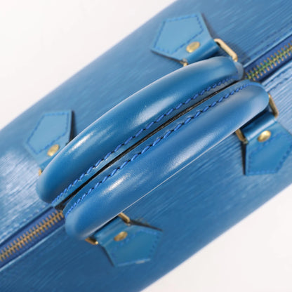 Louis Vuitton Epi Leather Speedy 30 Handbag in Blue M43005