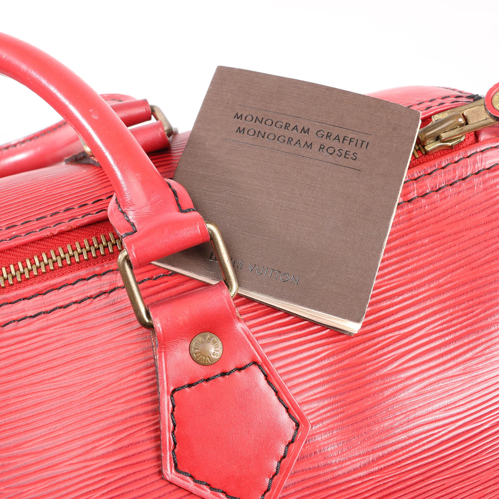 Louis Vuitton Epi leather Speedy 30 Handbag in Red M43007