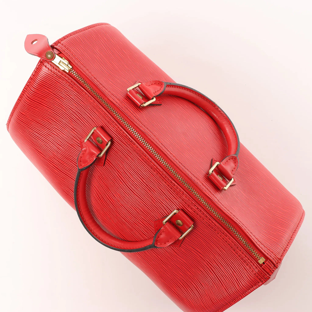 Louis Vuitton Speedy 30 Epi leather Handbag in Red M43007