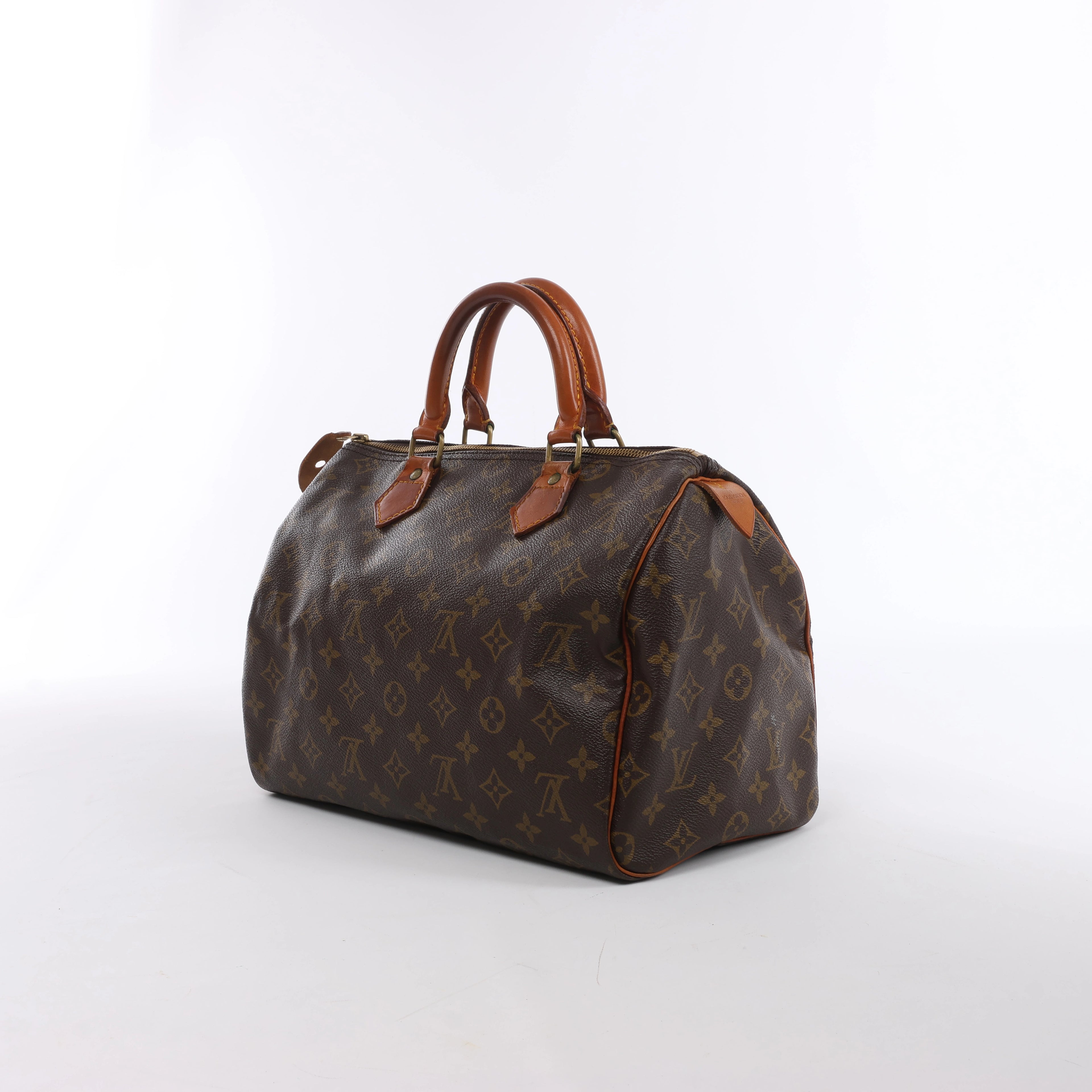 Louis Vuitton Speedy 30 Monogram Canvas Handbag in Brown M41526