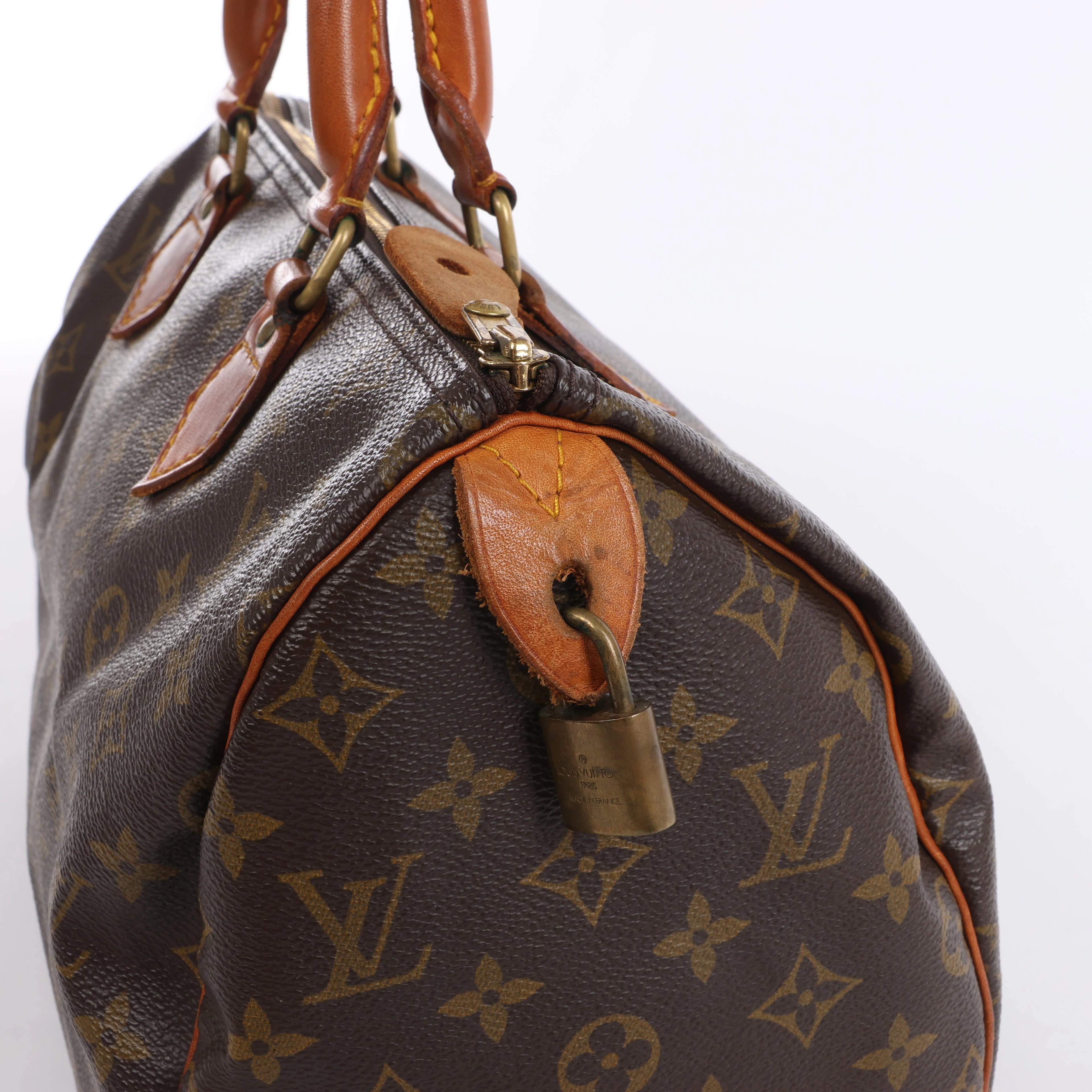 Louis Vuitton Speedy 30 Monogram Canvas Handbag in Brown M41526