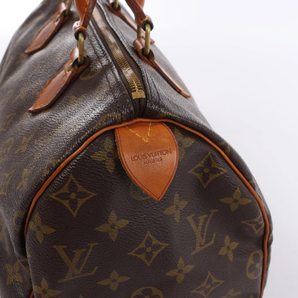 Louis Vuitton Speedy 30 Monogram Canvas Handbag in Brown M41526