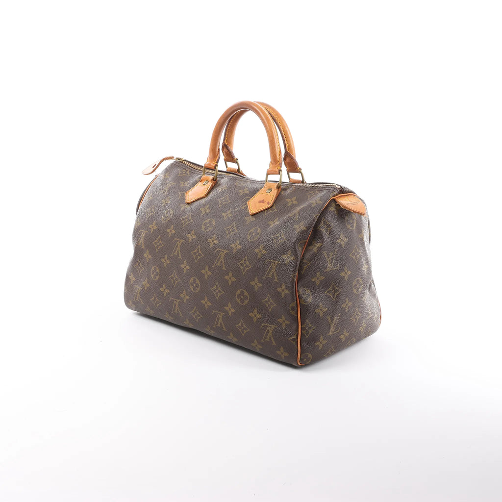Louis Vuitton Speedy 30 Monogram Canvas Handbag in Brown M41526