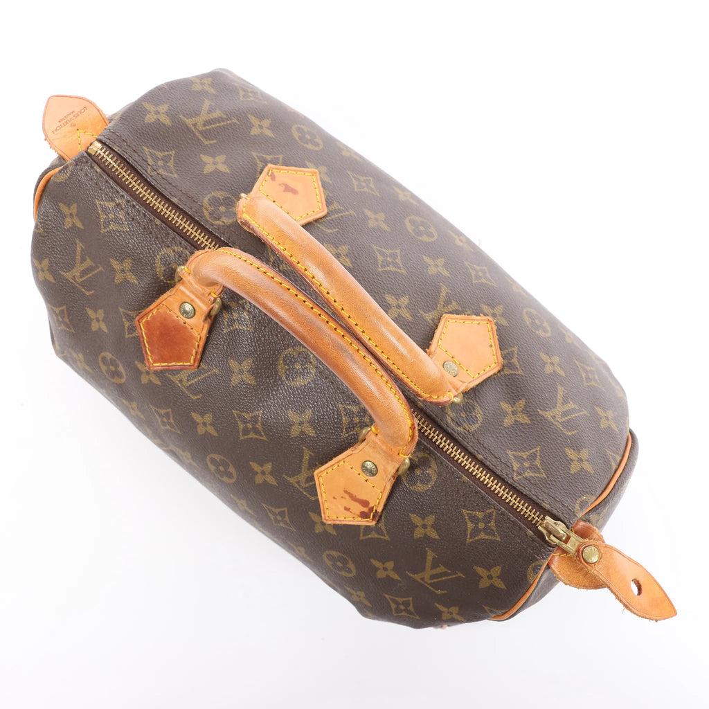 Louis Vuitton Speedy 30 Monogram Canvas Handbag in Brown M41526