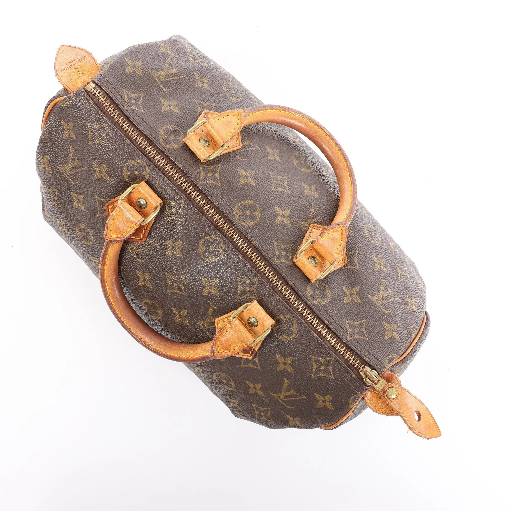 Louis Vuitton Speedy 30 Monogram Canvas Handbag in Brown M41526