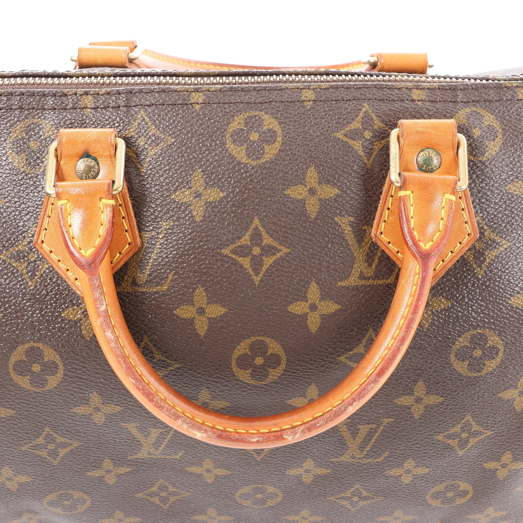 Louis Vuitton Speedy 30 Monogram Canvas Handbag in Brown M41526