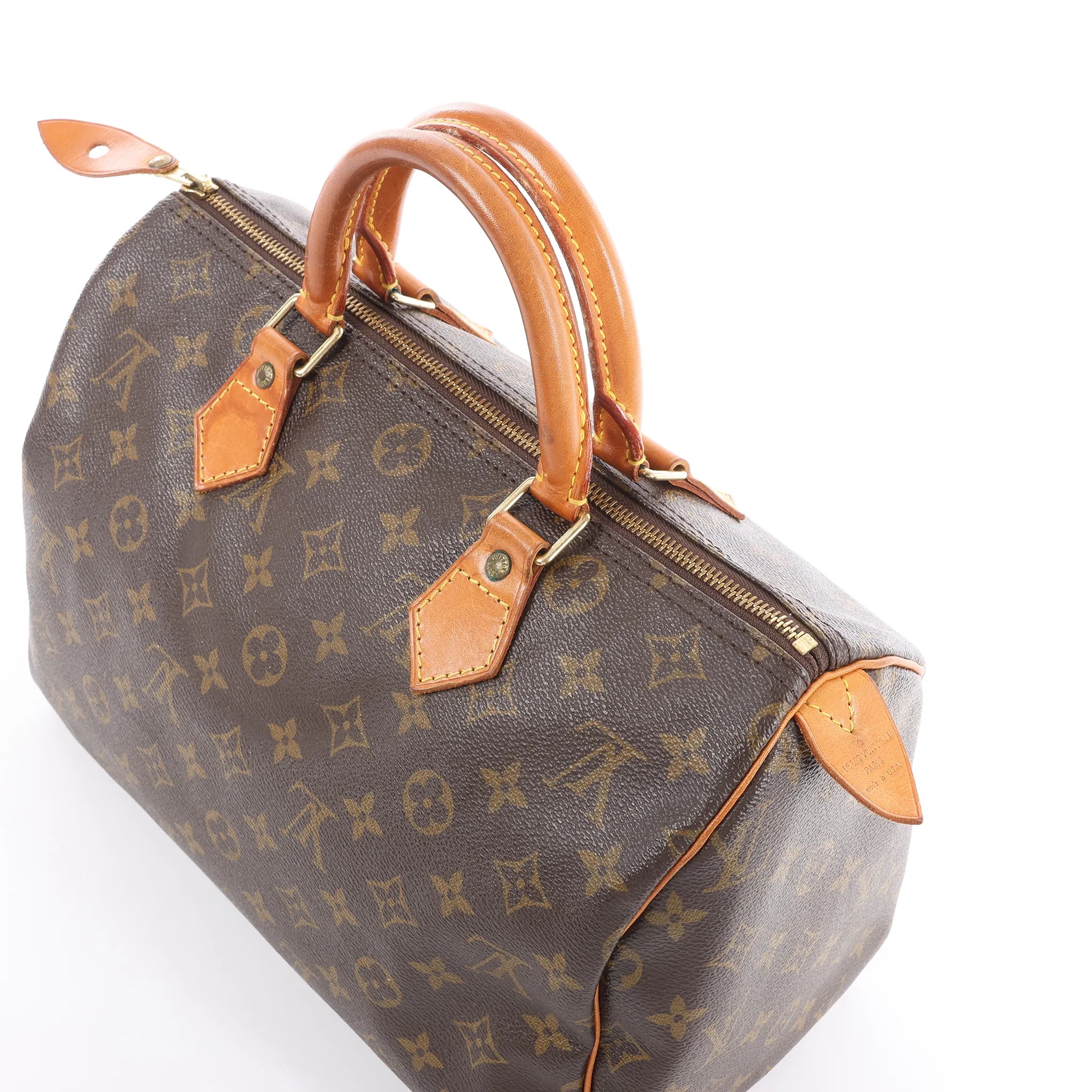 Louis Vuitton Speedy 30 Monogram Canvas Handbag in Brown M41526
