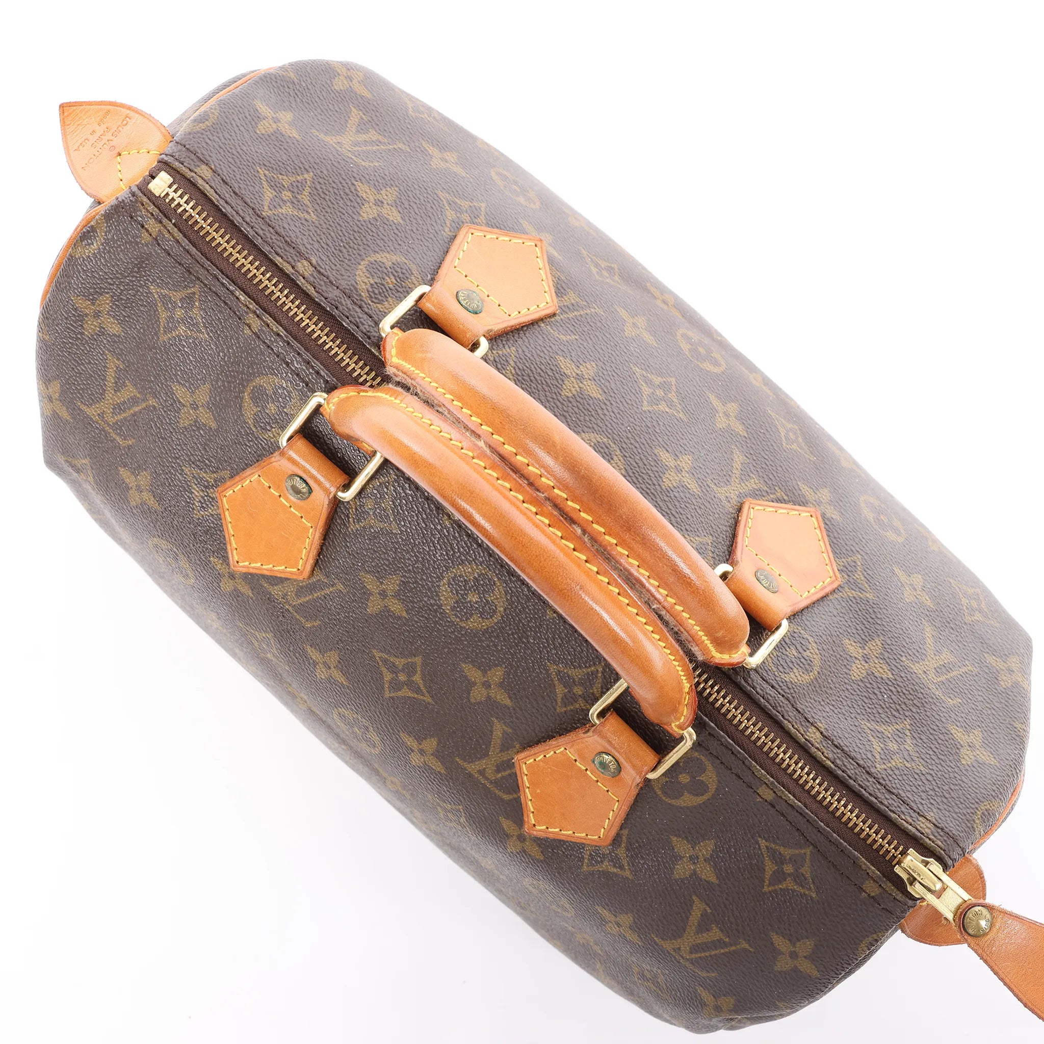 Louis Vuitton Speedy 30 Monogram Canvas Handbag in Brown M41526