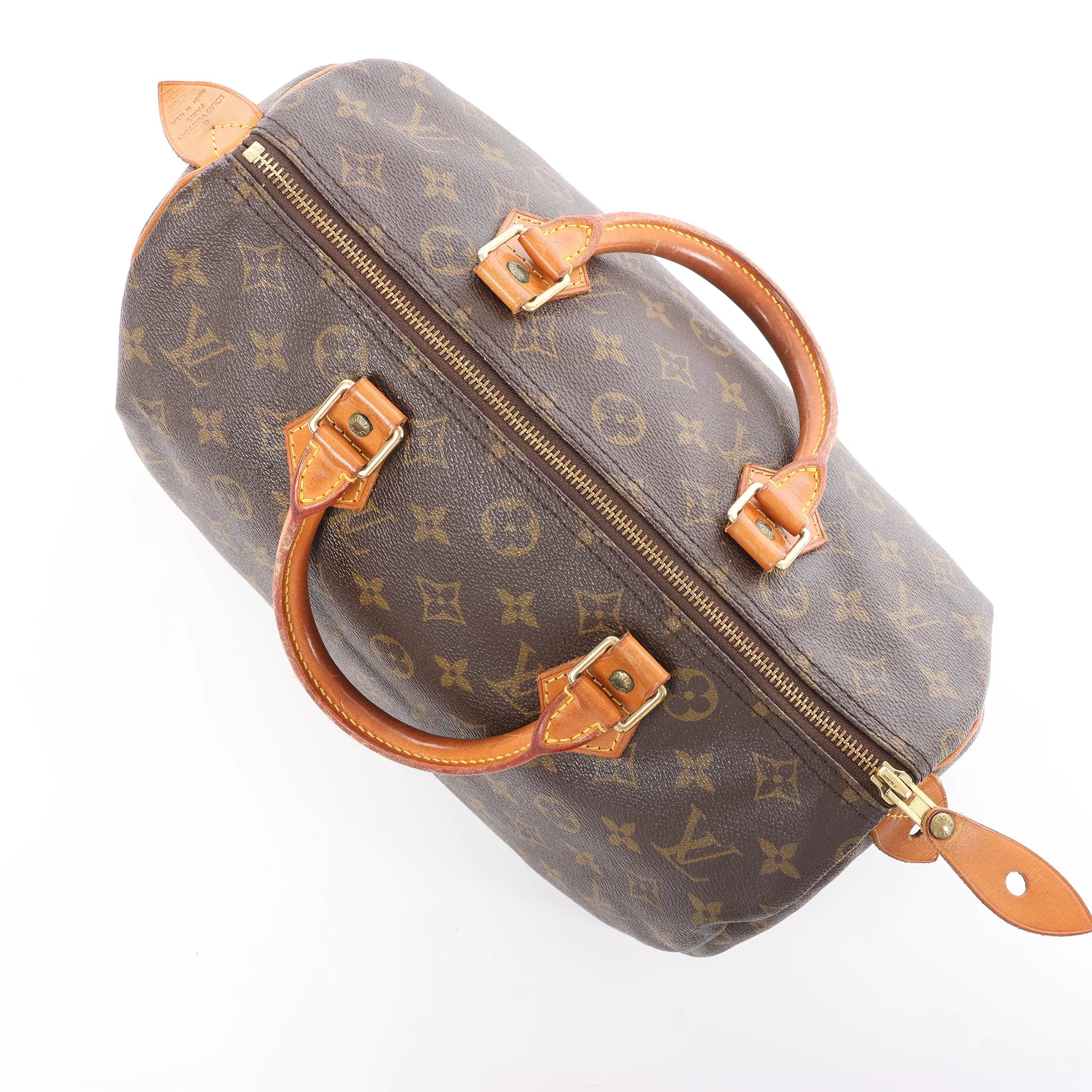 Louis Vuitton Speedy 30 Monogram Canvas Handbag in Brown M41526