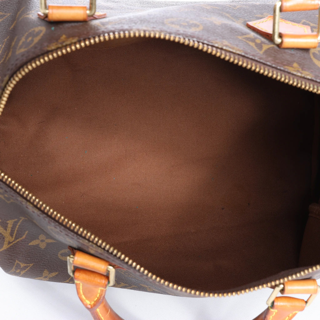 Louis Vuitton Speedy 30 Monogram Canvas Handbag in Brown M41526