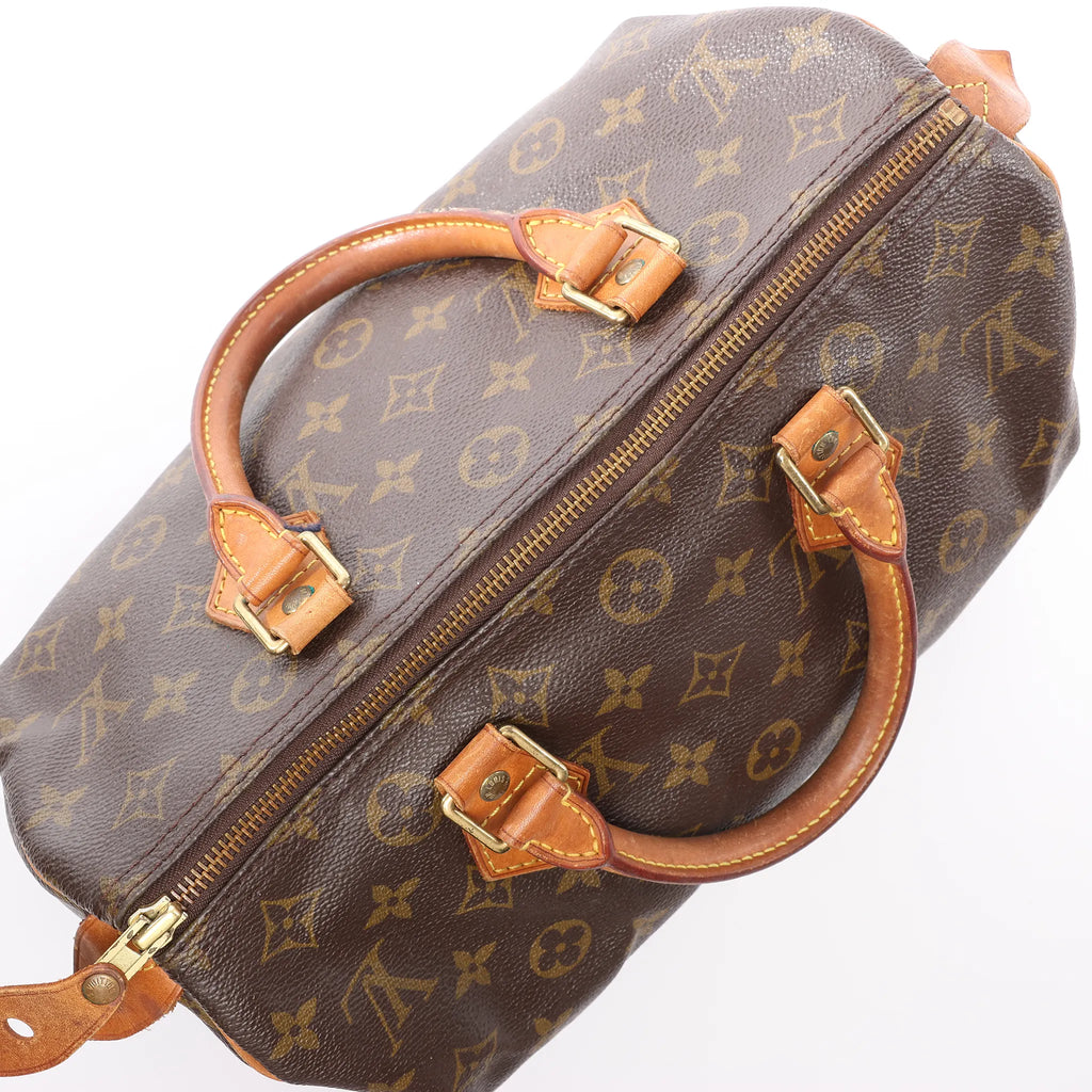 Louis Vuitton Speedy 30 Monogram Canvas Handbag in Brown M41526