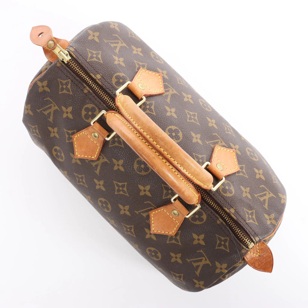 Louis Vuitton Speedy 30 Monogram Canvas Handbag in Brown M41526