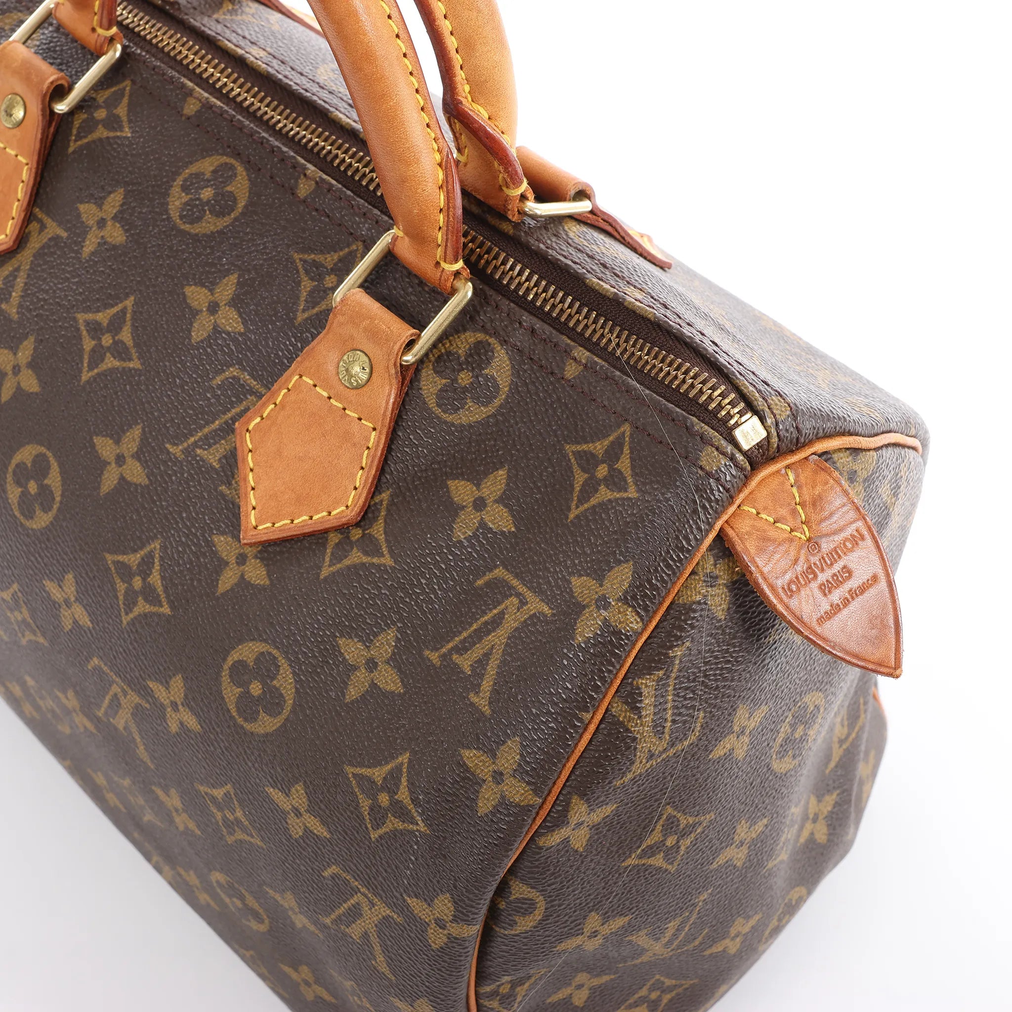 Louis Vuitton Speedy 30 Monogram Canvas Handbag in Brown M41526