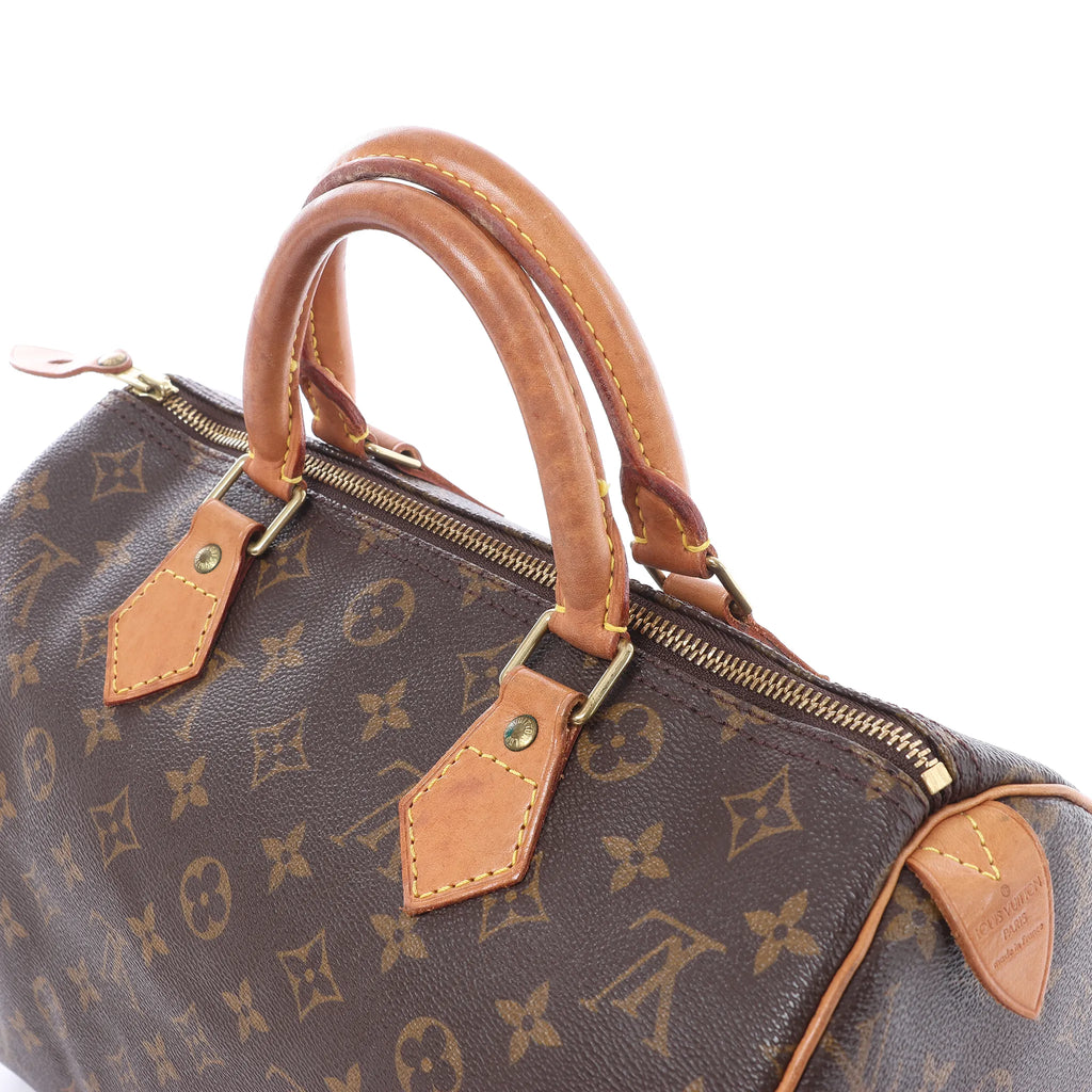 Louis Vuitton Speedy 30 Monogram Canvas Handbag in Brown M41526
