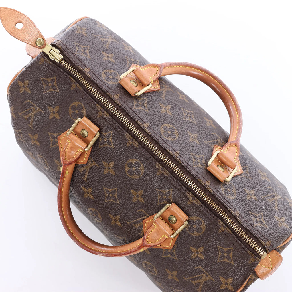 Louis Vuitton Speedy 30 Monogram Canvas Handbag in Brown M41526