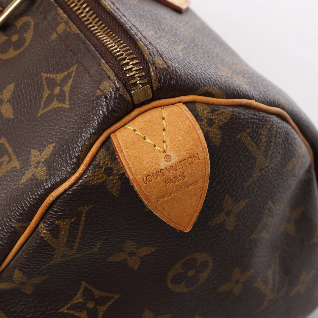 Louis Vuitton Speedy 30 Monogram Canvas Handbag in Brown M41526