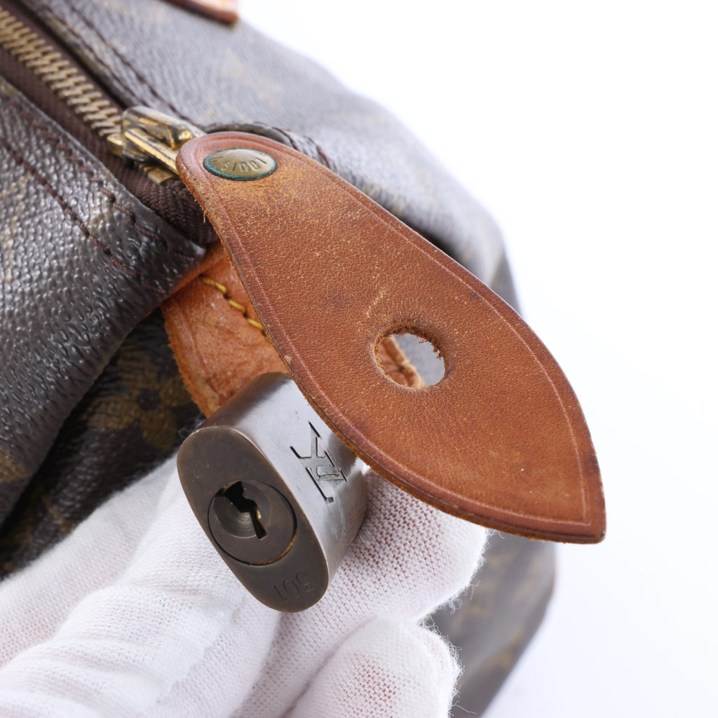 Bolso de mano Louis Vuitton Speedy 30 Monogram de lona marrón M41526