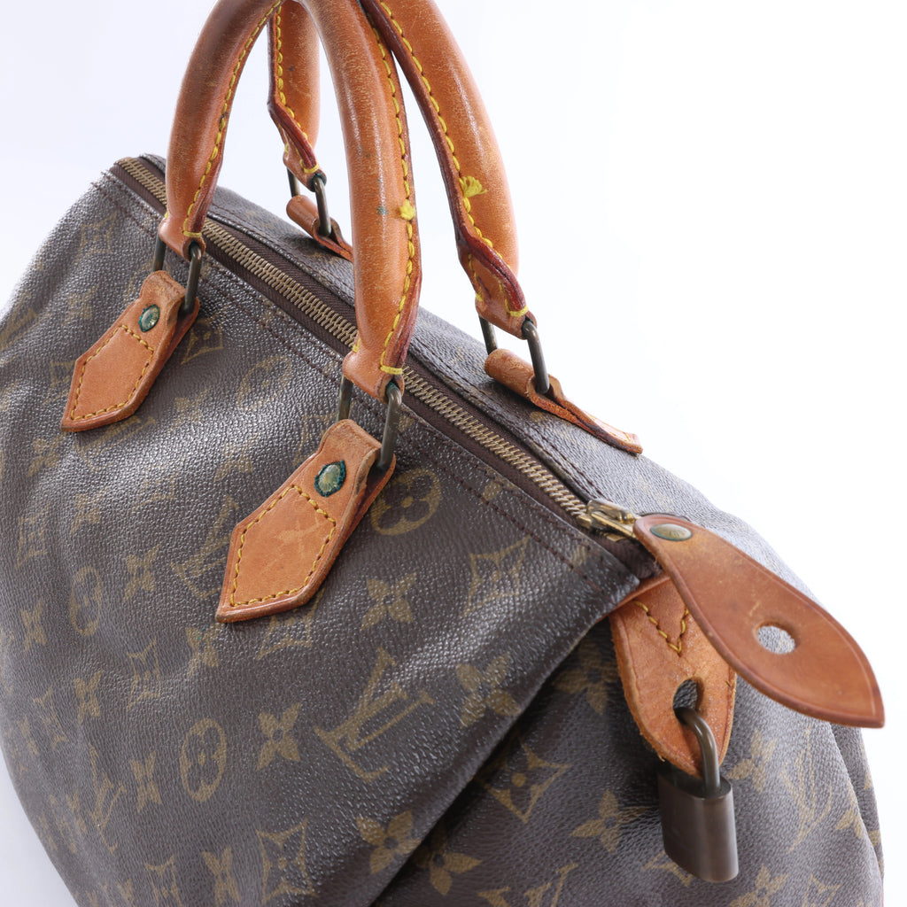 Bolso de mano Louis Vuitton Speedy 30 Monogram de lona marrón M41526