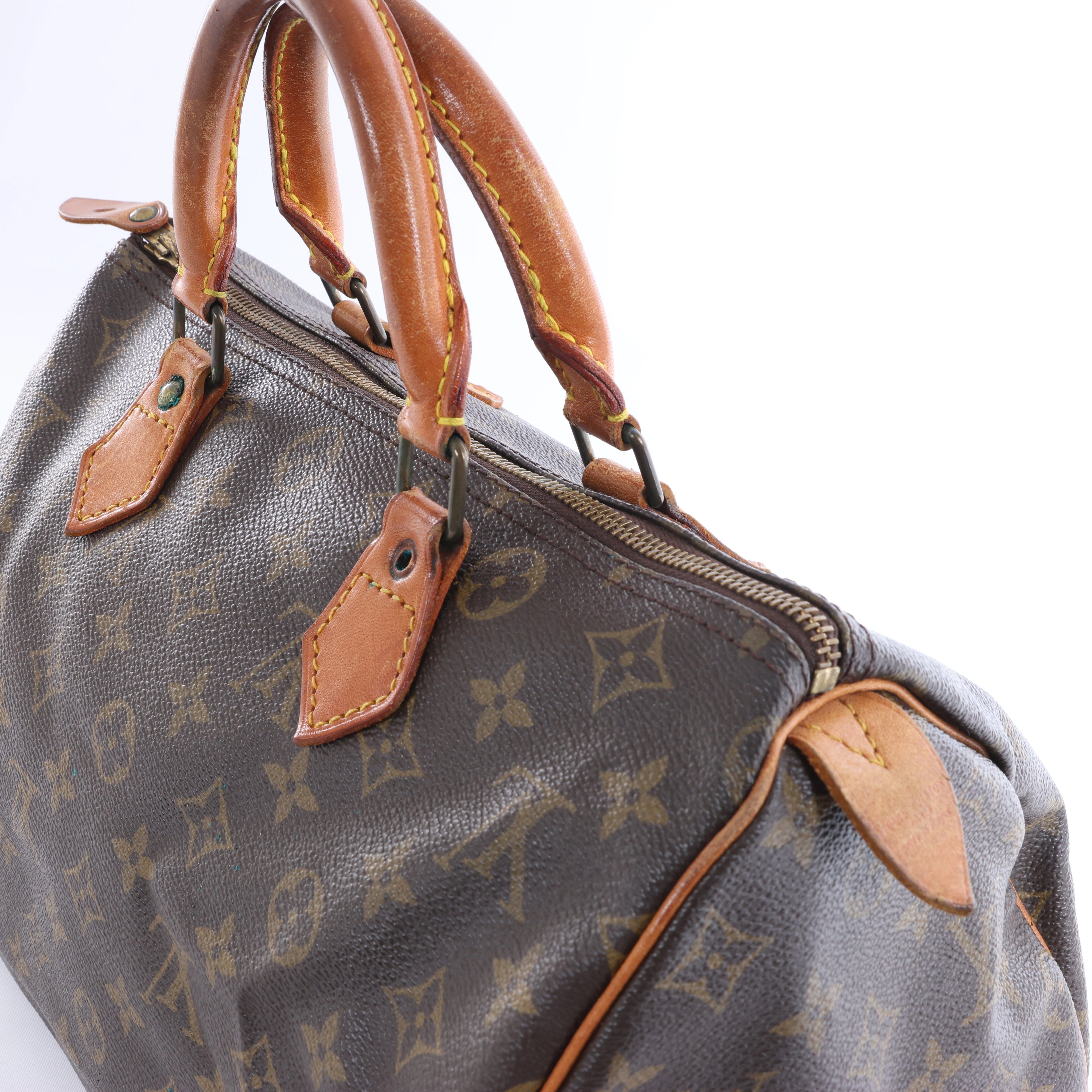 Bolso de mano Louis Vuitton Speedy 30 Monogram de lona marrón M41526