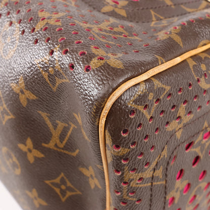 Louis Vuitton Monogram Perforated Speedy 30 Handbag in Brown x Pink M95180
