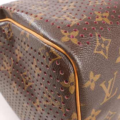 Louis Vuitton Monogram Perforated Speedy 30 Handbag in Brown x Pink M95180