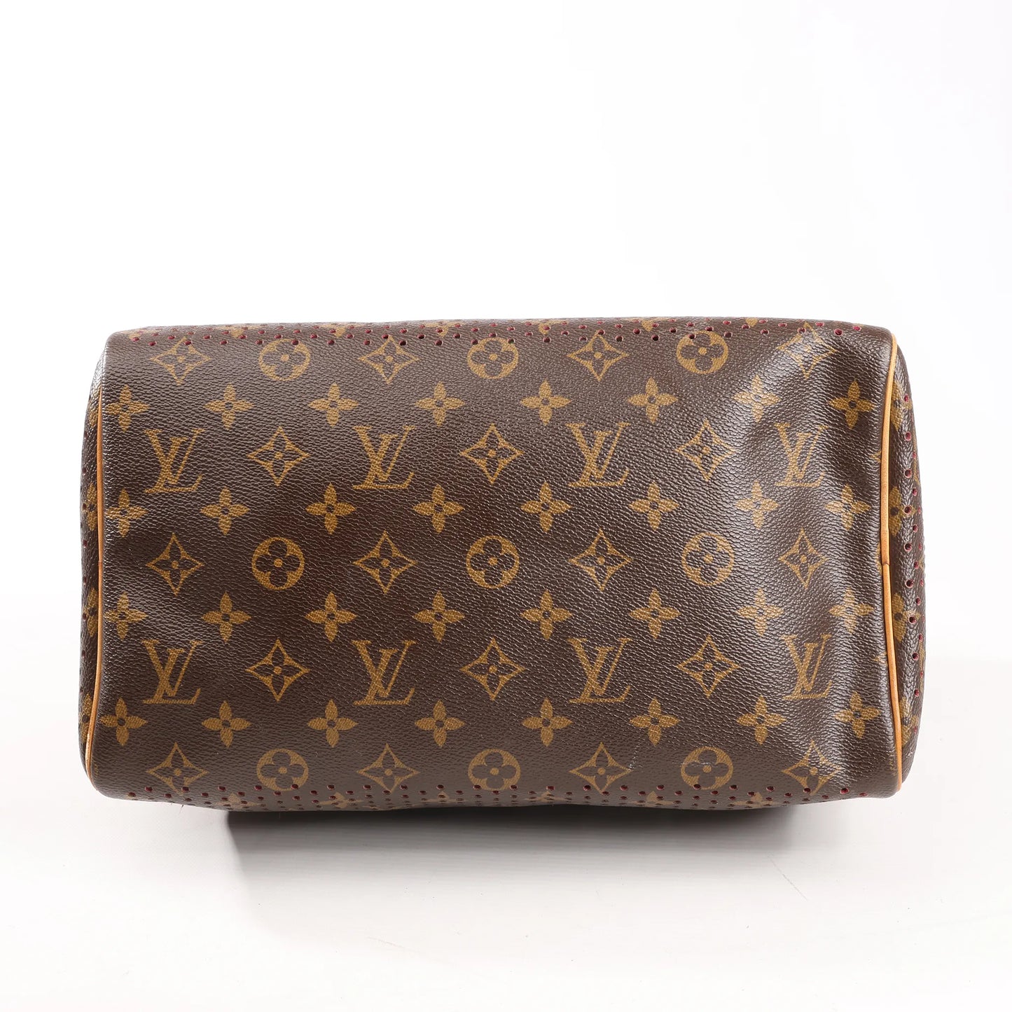 Louis Vuitton Monogram Perforated Speedy 30 Handbag in Brown x Pink M95180