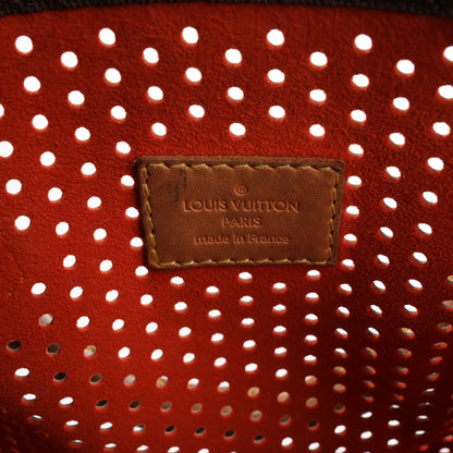 Louis Vuitton Speedy 30 Monogram Perforated Handbag in Brown x Red M95182