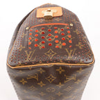 Louis Vuitton Speedy 30 Monogram Perforated Handbag in Brown x Red M95182