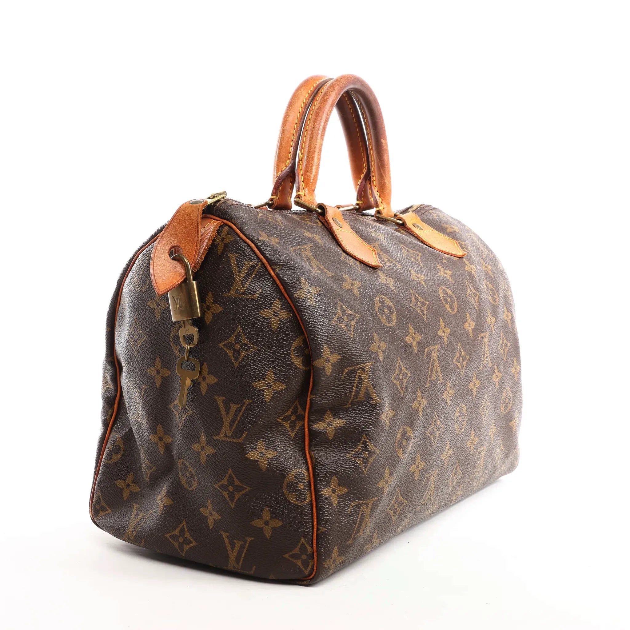 Louis Vuitton Speedy 30 Monogram Canvas Handbag in Brown M41526