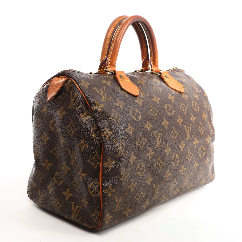 Louis Vuitton Speedy 30 Monogram Canvas Handbag in Brown M41526